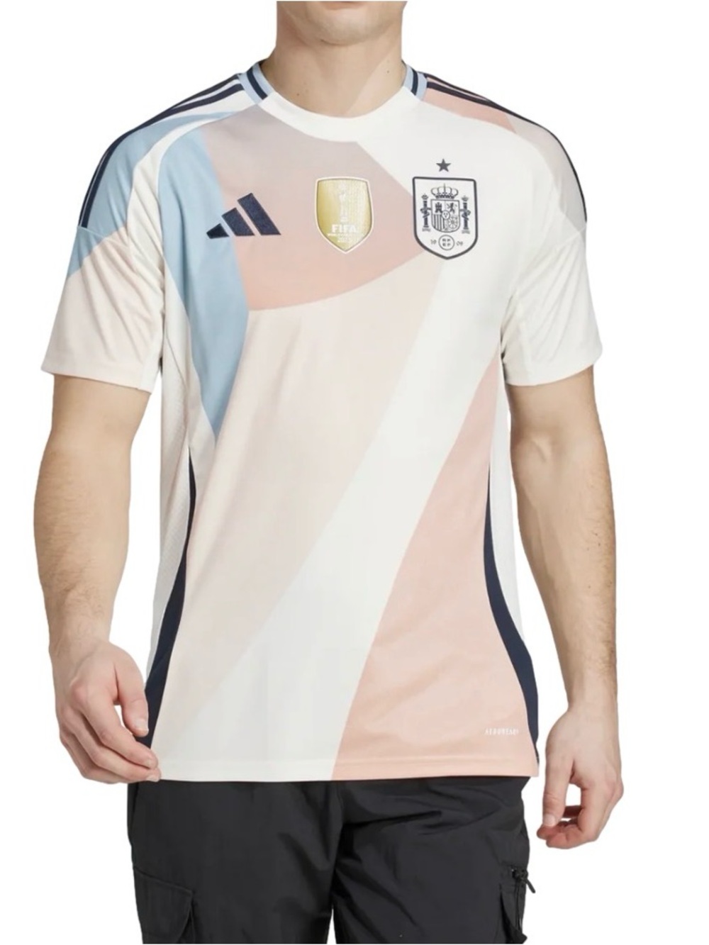 Adidas Men’s Spain Soccer Team 25 Away Jersey With FIFA Patch  Size 2XL New